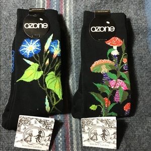 ozone garden print socks
